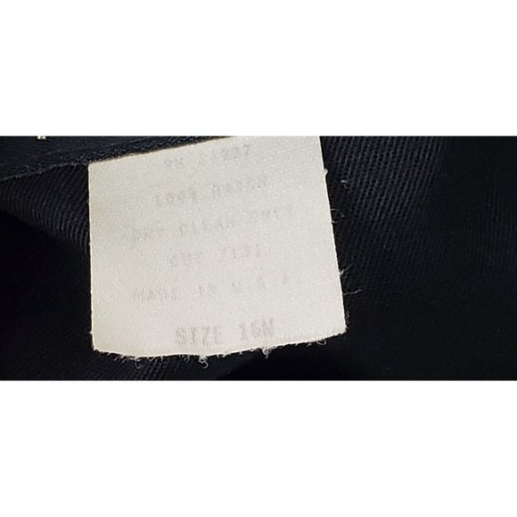 Vintage P.J. Klein Women's Size 16W Black Dress Large Button Front Short Sleeve - Picture 6 of 10